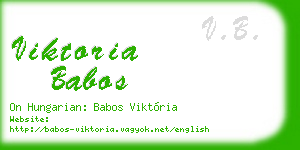 viktoria babos business card